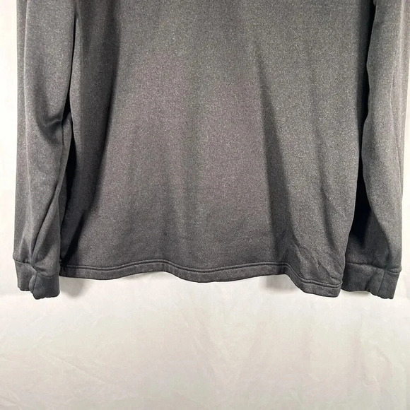 Under Armour Sweater Men's Medium Grey 1/4 Zip Mock Neck Long Sleeve Pullover - Picture 3 of 9